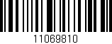 Código de barras (EAN, GTIN, SKU, ISBN): '11069810'