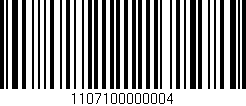 Código de barras (EAN, GTIN, SKU, ISBN): '1107100000004'