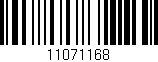 Código de barras (EAN, GTIN, SKU, ISBN): '11071168'