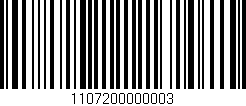 Código de barras (EAN, GTIN, SKU, ISBN): '1107200000003'