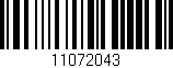 Código de barras (EAN, GTIN, SKU, ISBN): '11072043'
