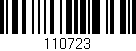 Código de barras (EAN, GTIN, SKU, ISBN): '110723'