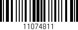 Código de barras (EAN, GTIN, SKU, ISBN): '11074811'