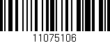Código de barras (EAN, GTIN, SKU, ISBN): '11075106'