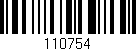 Código de barras (EAN, GTIN, SKU, ISBN): '110754'