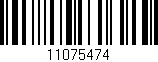 Código de barras (EAN, GTIN, SKU, ISBN): '11075474'