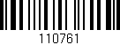 Código de barras (EAN, GTIN, SKU, ISBN): '110761'