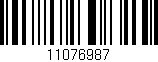 Código de barras (EAN, GTIN, SKU, ISBN): '11076987'