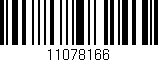 Código de barras (EAN, GTIN, SKU, ISBN): '11078166'