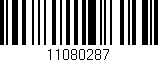 Código de barras (EAN, GTIN, SKU, ISBN): '11080287'