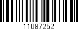 Código de barras (EAN, GTIN, SKU, ISBN): '11087252'