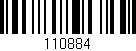 Código de barras (EAN, GTIN, SKU, ISBN): '110884'