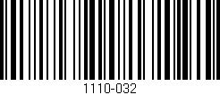 Código de barras (EAN, GTIN, SKU, ISBN): '1110-032'
