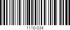 Código de barras (EAN, GTIN, SKU, ISBN): '1110-034'