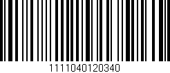Código de barras (EAN, GTIN, SKU, ISBN): '1111040120340'