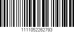 Código de barras (EAN, GTIN, SKU, ISBN): '1111052262793'