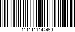Código de barras (EAN, GTIN, SKU, ISBN): '1111111144459'