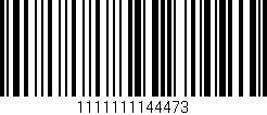 Código de barras (EAN, GTIN, SKU, ISBN): '1111111144473'