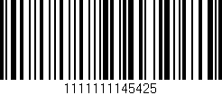 Código de barras (EAN, GTIN, SKU, ISBN): '1111111145425'