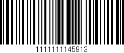 Código de barras (EAN, GTIN, SKU, ISBN): '1111111145913'
