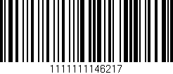 Código de barras (EAN, GTIN, SKU, ISBN): '1111111146217'