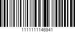 Código de barras (EAN, GTIN, SKU, ISBN): '1111111146941'