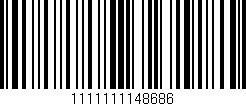 Código de barras (EAN, GTIN, SKU, ISBN): '1111111148686'