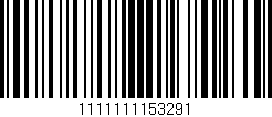 Código de barras (EAN, GTIN, SKU, ISBN): '1111111153291'