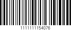 Código de barras (EAN, GTIN, SKU, ISBN): '1111111154076'
