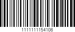 Código de barras (EAN, GTIN, SKU, ISBN): '1111111154106'