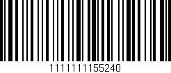 Código de barras (EAN, GTIN, SKU, ISBN): '1111111155240'