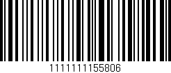 Código de barras (EAN, GTIN, SKU, ISBN): '1111111155806'