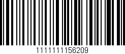 Código de barras (EAN, GTIN, SKU, ISBN): '1111111156209'