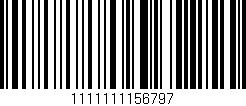 Código de barras (EAN, GTIN, SKU, ISBN): '1111111156797'