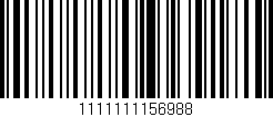 Código de barras (EAN, GTIN, SKU, ISBN): '1111111156988'