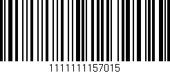 Código de barras (EAN, GTIN, SKU, ISBN): '1111111157015'