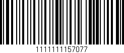 Código de barras (EAN, GTIN, SKU, ISBN): '1111111157077'