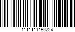 Código de barras (EAN, GTIN, SKU, ISBN): '1111111158234'