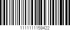 Código de barras (EAN, GTIN, SKU, ISBN): '1111111159422'