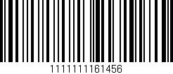 Código de barras (EAN, GTIN, SKU, ISBN): '1111111161456'