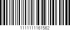 Código de barras (EAN, GTIN, SKU, ISBN): '1111111161562'