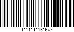 Código de barras (EAN, GTIN, SKU, ISBN): '1111111161647'