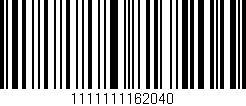 Código de barras (EAN, GTIN, SKU, ISBN): '1111111162040'