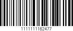 Código de barras (EAN, GTIN, SKU, ISBN): '1111111162477'