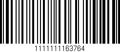 Código de barras (EAN, GTIN, SKU, ISBN): '1111111163764'