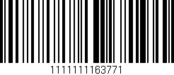 Código de barras (EAN, GTIN, SKU, ISBN): '1111111163771'
