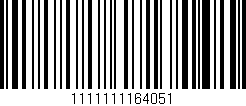 Código de barras (EAN, GTIN, SKU, ISBN): '1111111164051'