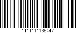 Código de barras (EAN, GTIN, SKU, ISBN): '1111111165447'