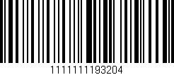Código de barras (EAN, GTIN, SKU, ISBN): '1111111193204'