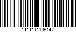 Código de barras (EAN, GTIN, SKU, ISBN): '1111111195147'